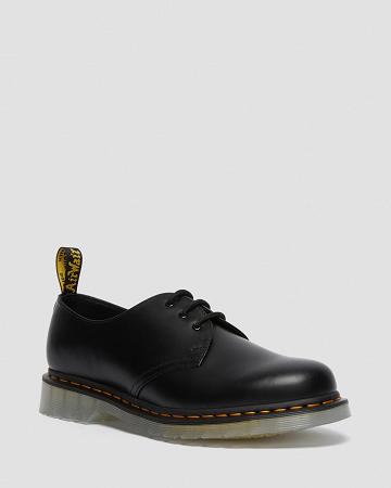 Zapatos Oxford Dr Martens 1461 Iced Smooth Cuero Mujer Negros | MX 442DFM